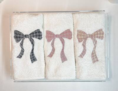 Bow 30*50 cm Havlu Set 3 Pcs - 5