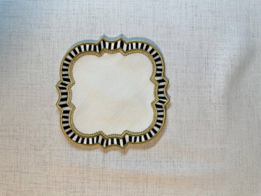 Çizgili Yılbaşı Kokteyl Peçetesi 2 ADET - 1