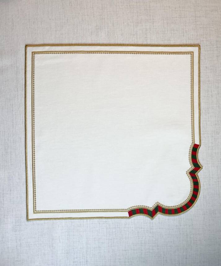 Çizgili Yılbaşı MASA PEÇETESİ 2 ADET - 1